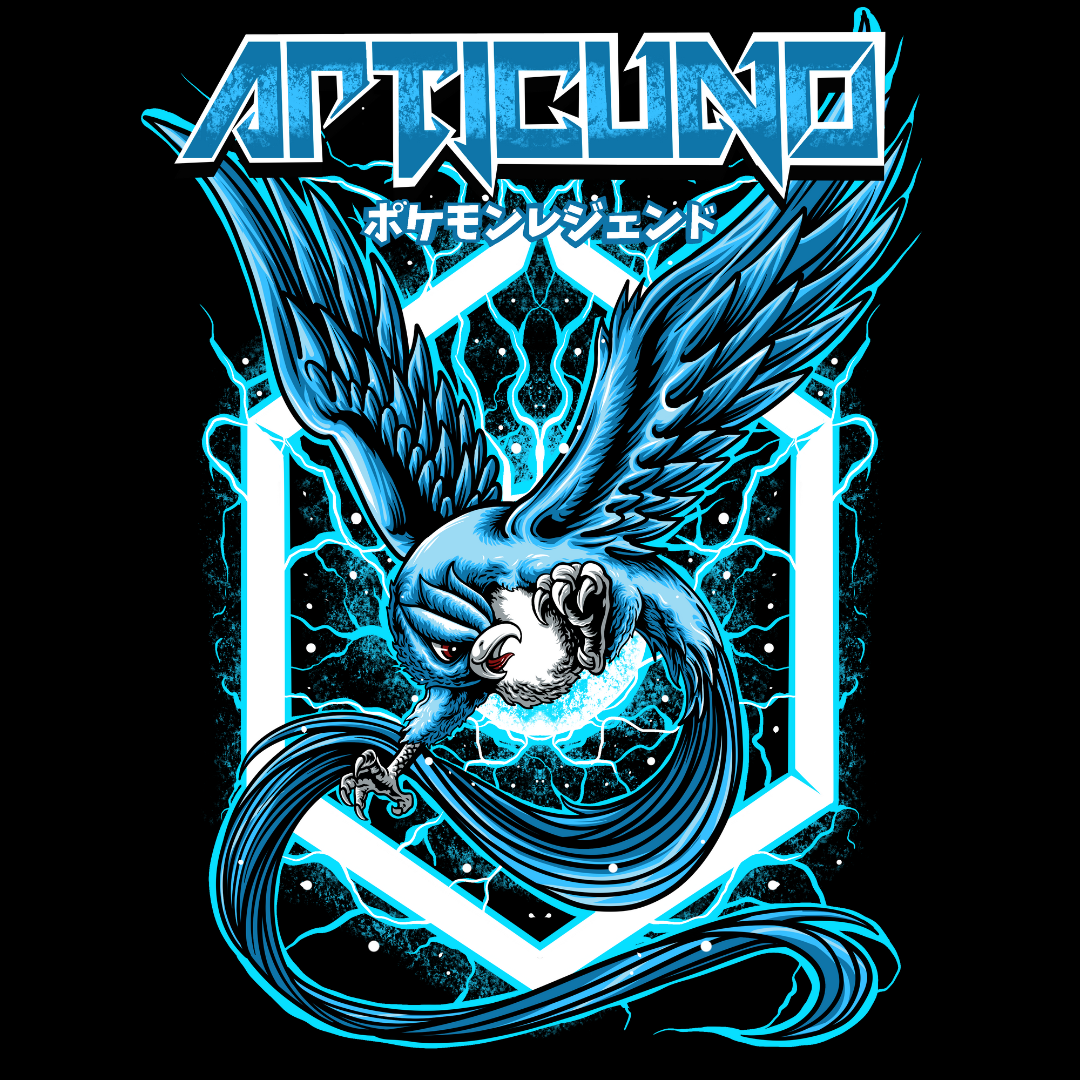 Articuno Legendary Bird T-Shirt - Exclusive Pokemon Ice-Type